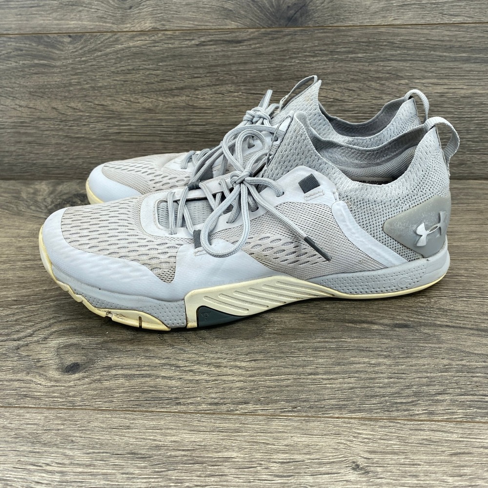 Under Armour TriBase Reign 2 Training Shoes Womens 10 Gray 3022614-102 Low Top